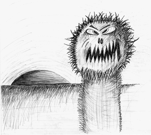 Ahhh! It's a worm or a Critter